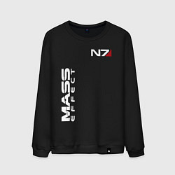 Свитшот хлопковый мужской MASS EFFECT N7, цвет: черный