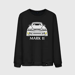 Свитшот хлопковый мужской Toyota Mark2 JZX100, цвет: черный