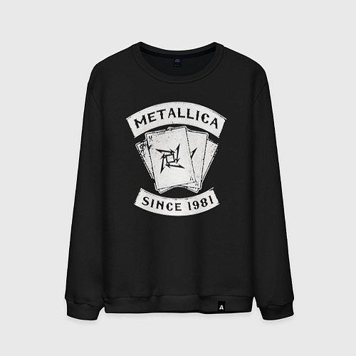 Мужской свитшот Metallica Since 1981 / Черный – фото 1