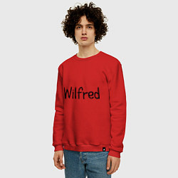 Свитшот хлопковый мужской Wilfred, цвет: красный — фото 2