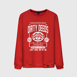 Свитшот хлопковый мужской AC/DC: Dirty Deeds, цвет: красный