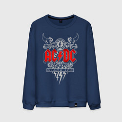 Свитшот хлопковый мужской AC/DC: Black Ice, цвет: тёмно-синий