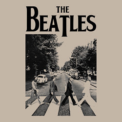 Свитшот хлопковый мужской The Beatles: Mono Abbey Road, цвет: миндальный — фото 2