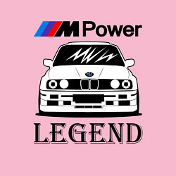 Свитшот хлопковый мужской BMW Power LEGEND, цвет: светло-розовый — фото 2