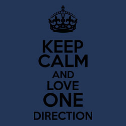 Свитшот хлопковый мужской Keep Calm & Love One Direction, цвет: тёмно-синий — фото 2