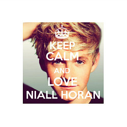 Свитшот хлопковый мужской Keep Calm & Love Niall Horan, цвет: белый — фото 2