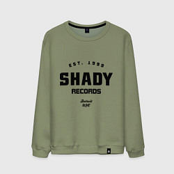 Свитшот хлопковый мужской Shady records, цвет: авокадо