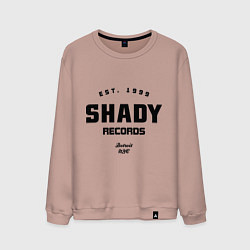 Свитшот хлопковый мужской Shady records, цвет: пыльно-розовый