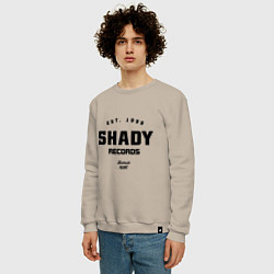 Свитшот хлопковый мужской Shady records, цвет: миндальный — фото 2