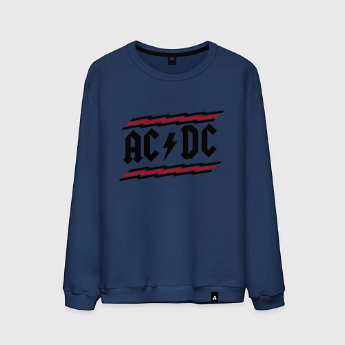 Мужской свитшот AC/DC Voltage / Тёмно-синий – фото 1