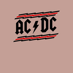 Свитшот хлопковый мужской AC/DC Voltage, цвет: пыльно-розовый — фото 2