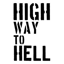 Свитшот хлопковый мужской High way to hell, цвет: белый — фото 2