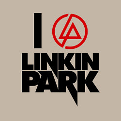 Свитшот хлопковый мужской I love Linkin Park, цвет: миндальный — фото 2