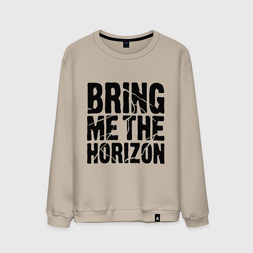 Мужской свитшот Bring me the horizon / Миндальный – фото 1