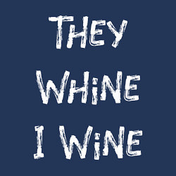 Свитшот хлопковый мужской They Whine I Wine, цвет: тёмно-синий — фото 2