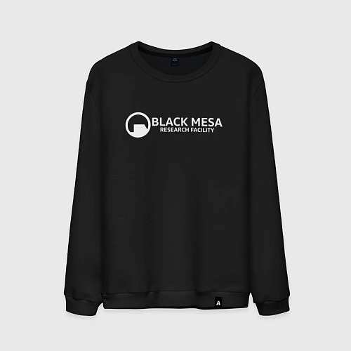 Мужской свитшот Black Mesa: Research Facility / Черный – фото 1