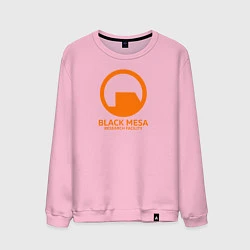 Свитшот хлопковый мужской Black Mesa: Research Facility, цвет: светло-розовый