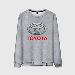 Свитшот хлопковый мужской TOYOTA, цвет: меланж