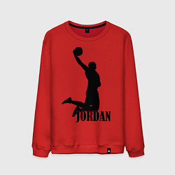 Свитшот хлопковый мужской Jordan Basketball, цвет: красный