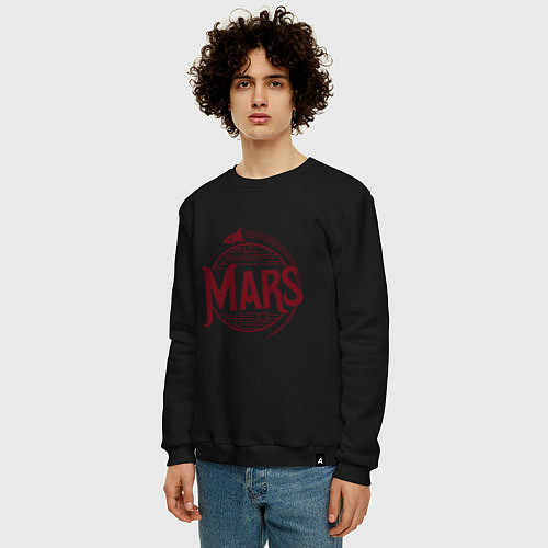 Мужской свитшот Mars / Черный – фото 3