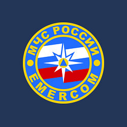 Свитшот хлопковый мужской Emercom Russia, цвет: тёмно-синий — фото 2