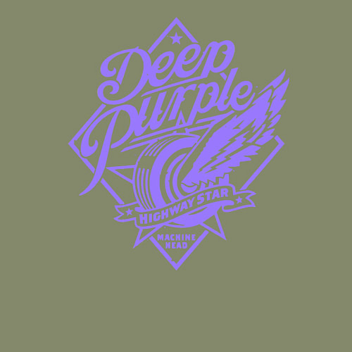 Мужской свитшот Deep Purple: Highway Star / Авокадо – фото 3