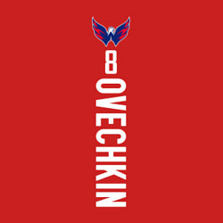 Свитшот хлопковый мужской Washington Capitals: Alexander Ovechkin, цвет: красный — фото 2