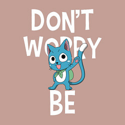 Свитшот хлопковый мужской Dont Worry be Fairy Tail, цвет: пыльно-розовый — фото 2