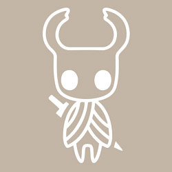 Свитшот хлопковый мужской Hollow Knight: Minimalism, цвет: миндальный — фото 2