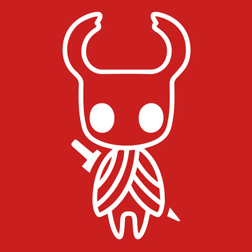 Мужской свитшот Hollow Knight: Minimalism / Красный – фото 3