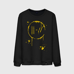 Свитшот хлопковый мужской TWENTY ONE PILOTS TOP, цвет: черный