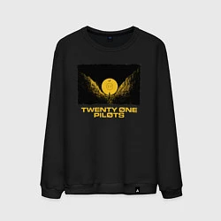 Свитшот хлопковый мужской TWENTY ONE PILOTS TOP, цвет: черный