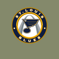 Свитшот хлопковый мужской St Louis Blues, цвет: авокадо — фото 2