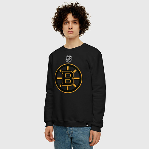 Мужской свитшот Boston Bruins NHL / Черный – фото 3