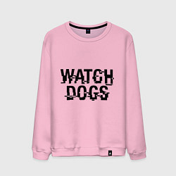 Свитшот хлопковый мужской Watch Dogs, цвет: светло-розовый