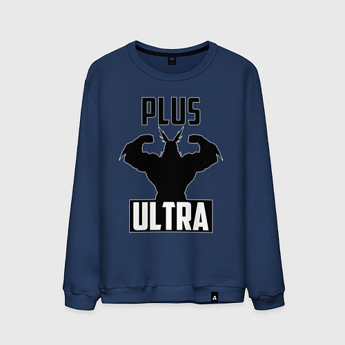 Мужской свитшот PLUS ULTRA черный / Тёмно-синий – фото 1