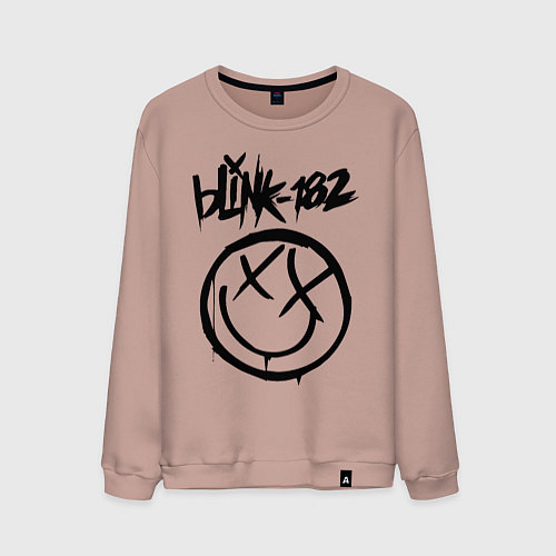 Мужской свитшот BLINK-182 / Пыльно-розовый – фото 1