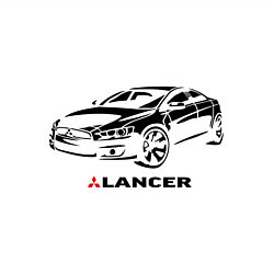 Свитшот хлопковый мужской Mitsubishi lancer, цвет: белый — фото 2
