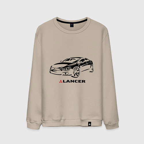 Мужской свитшот Mitsubishi lancer / Миндальный – фото 1