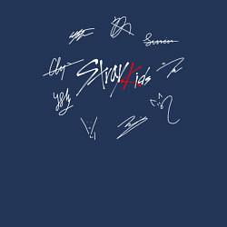 Свитшот хлопковый мужской STRAY KIDS АВТОГРАФЫ, цвет: тёмно-синий — фото 2