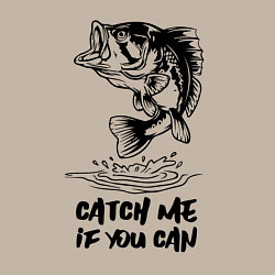 Свитшот хлопковый мужской Catch me if you can, цвет: миндальный — фото 2