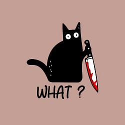 Свитшот хлопковый мужской What cat, цвет: пыльно-розовый — фото 2