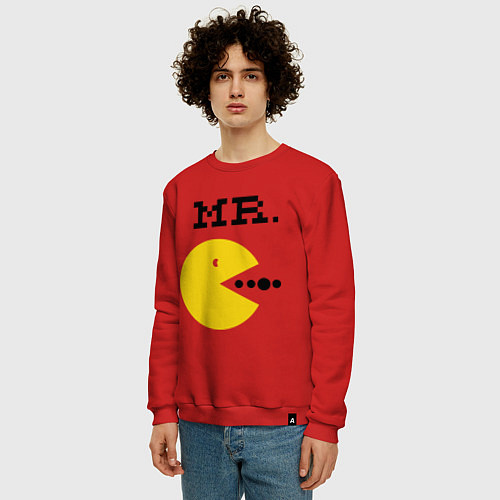 Мужской свитшот Mr. Pac-Man / Красный – фото 3