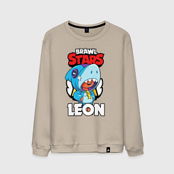 Мужской свитшот BRAWL STARS LEON SHARK