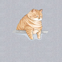 Свитшот хлопковый мужской Толстый Кот, цвет: меланж — фото 2