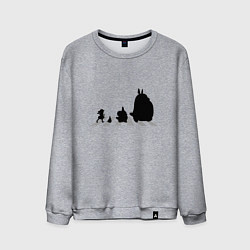 Свитшот хлопковый мужской Totoro Beatles, цвет: меланж