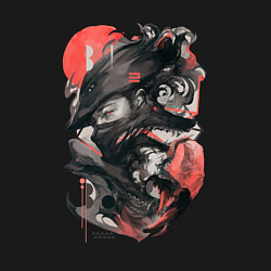 Свитшот хлопковый мужской Bloodborne Hunter, цвет: черный — фото 2