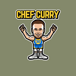 Свитшот хлопковый мужской Chef Curry, цвет: авокадо — фото 2