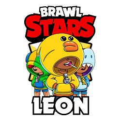 Свитшот хлопковый мужской BRAWL STARS LEON, цвет: белый — фото 2