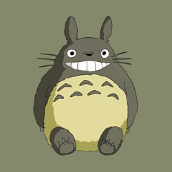 Свитшот хлопковый мужской Тоторо, цвет: авокадо — фото 2